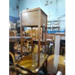 Inlaid wooden sewing box and small table and TV stand