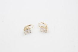 9ct gold drop earrings 2.8g