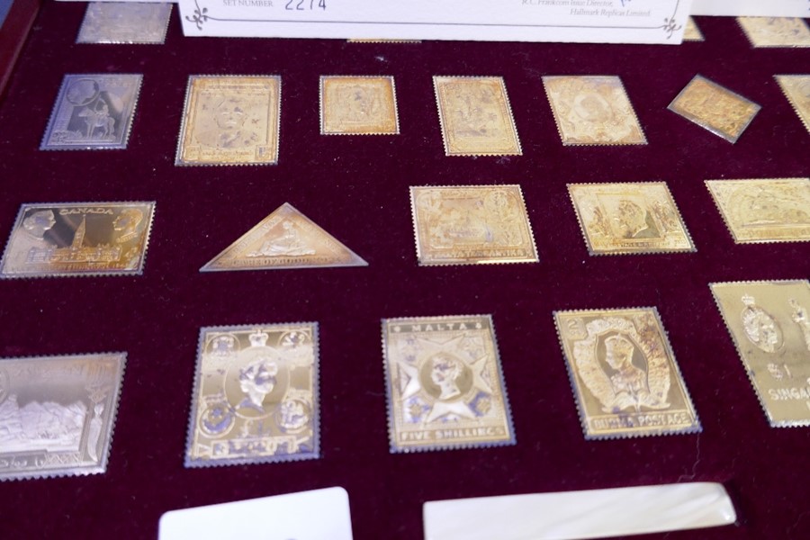 The Empire Collection, a set of gold plated solid silver limited edition ingots, numbered 2274, in f - Image 2 of 2