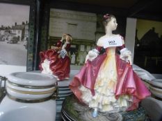 Two Royal Doulton figures Southern Belle and Top of the Hill