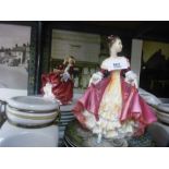 Two Royal Doulton figures Southern Belle and Top of the Hill