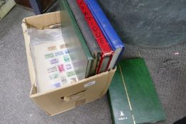 A box of GB and worldwide stamps, the majority in albums, 19th century and later.