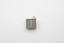 vintage 9ct gold emergency money charm / pendant 2.8g