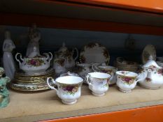 Selection of Royal Albert Old Country Roses, including large tea pots, jugs, cups and saucers, etc