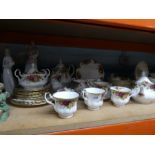 Selection of Royal Albert Old Country Roses, including large tea pots, jugs, cups and saucers, etc