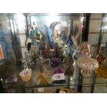 Selection of myths and magic figures, paperweights, some signed