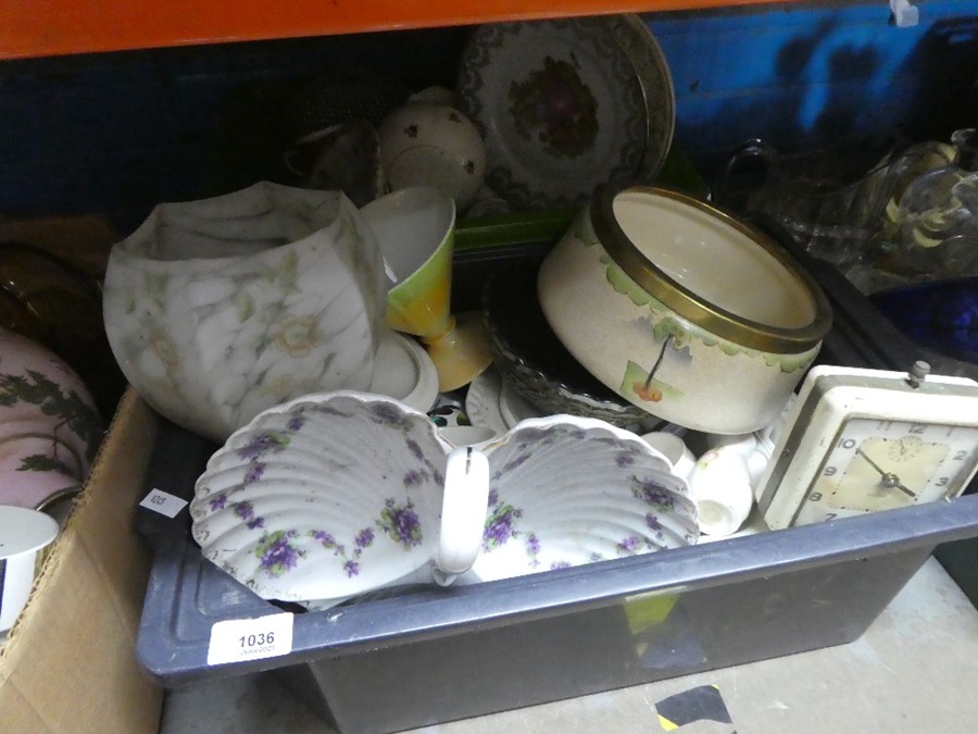 Two boxes of various china and carny glass and sundries - Image 2 of 2