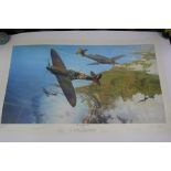 Robert Taylor 'The Battle for Britain' Limited edition coloured print with numerous pencil signature