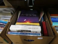 Three boxes of books on various themes