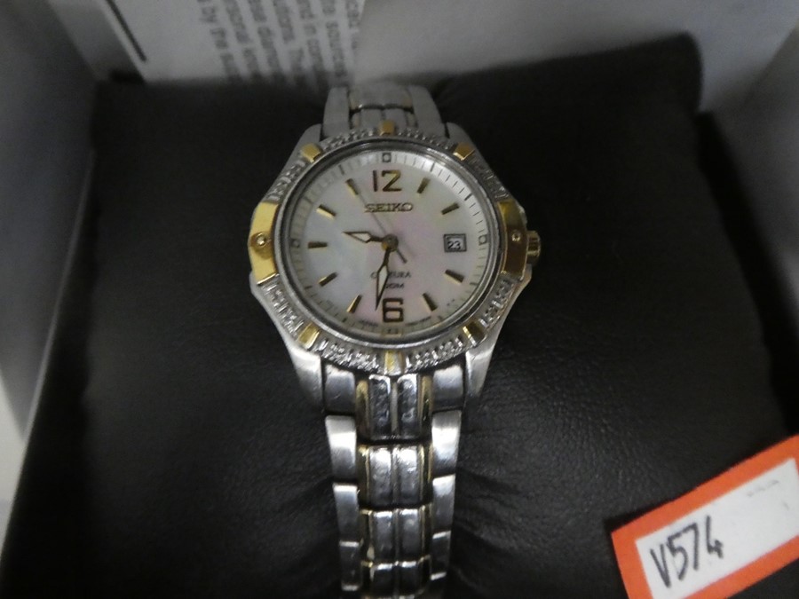 Ladies Seiko watch, complete with original paperwork and box, purchased new in 2014 for £329 - Image 2 of 3