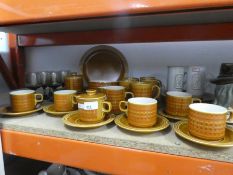 Part Hornsea coffee set, mugs, cups etc including a part Wedgwood Runnymede service