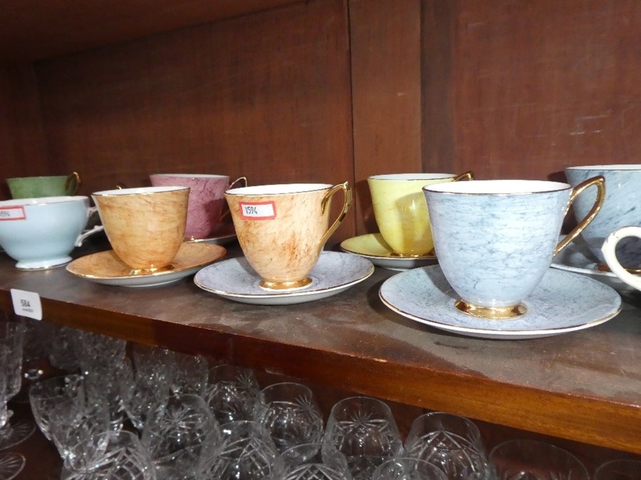 A quantity of Royal Albert Gossamer cups and saucers, etc - Image 3 of 4