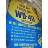 Large metal sign "WD40"
