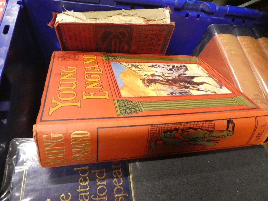 5 Boxes of books to include military books, children's annuals in plastic sleeves, War books and nov - Image 3 of 3