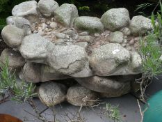 Fibre glass water fall, in three sections