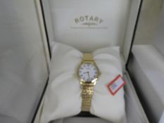 Ladies Rotary watch with original box, purchased new in 2010 for £149