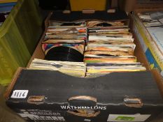 2 Boxes of various 70s and 80s singles