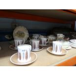 Selection of Susie Cooper, Doulton Bunnykins coffee mugs and dishes, etc