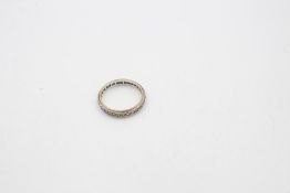 9ct full eternity gemstone ring 2.2g