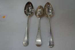 Three very nice silver golf teaspoons hallmarked Sheffield 1960, Thomas Bradbury and Sons Ltd, possi