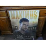 An advertising poster of the Gladiator movie, glass AF