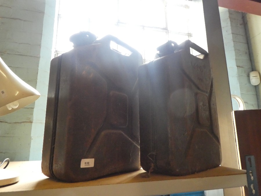 Two 1950 War department jerry cans