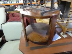 Vintage mahogany two tier coffee table