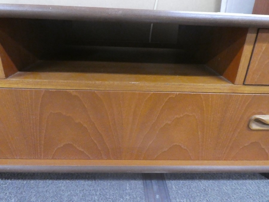 A teak TV Cabinet with drawer by G plan - Image 3 of 6