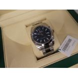 Boxed as new Rolex Datejust 41, model 126300, stainless steel Oyster bracelet with blue face, unworn