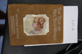 Early edition of 'The Tale of Mrs Tiggy Winkle' by Beatrix Potter