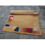Beige patterned rug