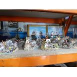 Selection of miniature horses by artist Jane Hart including Lifeboat scenes and railway and pictures