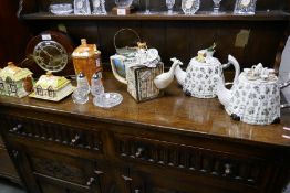 Three x Portmeirion tea pots and sundry items