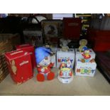 A box of boxed Noddy resin figures and Bunnikins figures
