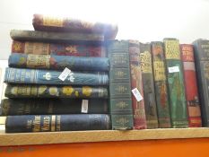 A selection of mostly hardback books with great colour to the spines on various subjects