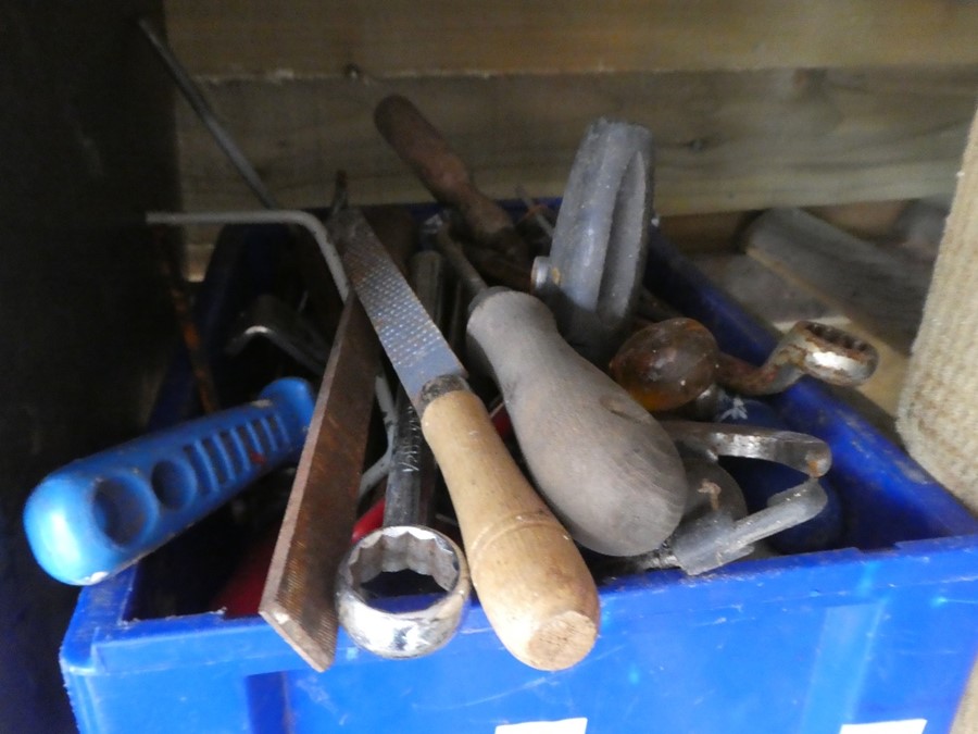 A large selection of workshop tools, spanners, sockets, vices, etc - Image 3 of 8