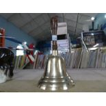 Large brass school bell