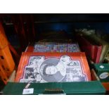Three mixed boxes of mixed collectables including matchboxes, stamps, cigarette cards, etc