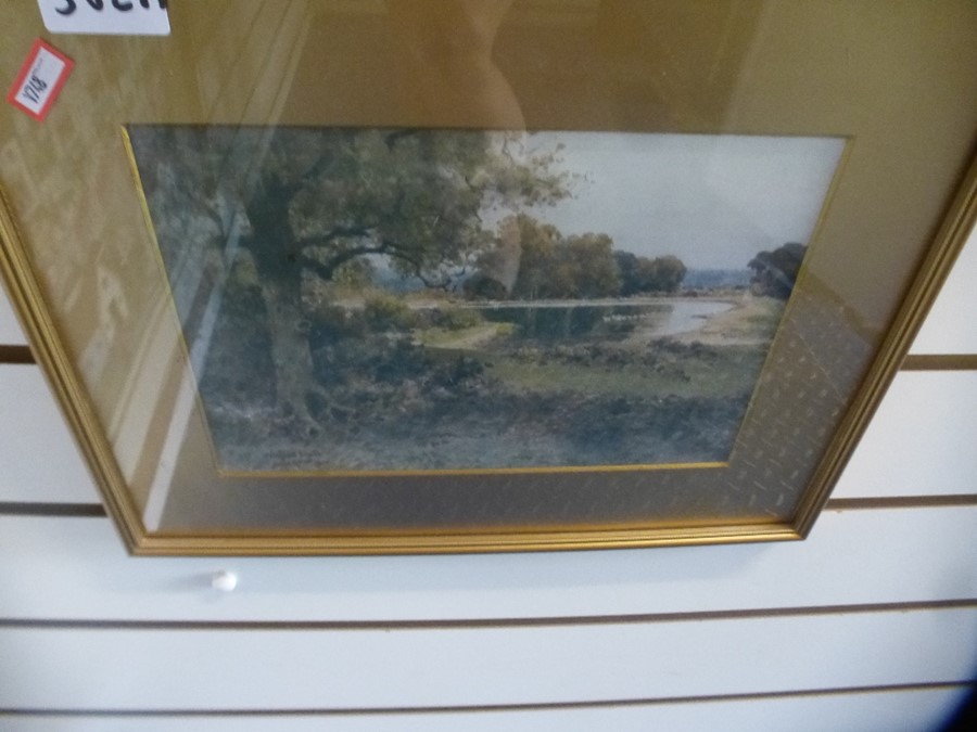 Two framed water colours signed Wilfrid Ball 1911 of Emery Down New Forest - Image 2 of 3