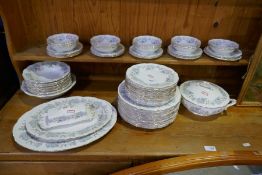 A quantity of Royal Albert Silver Maple dinnerware
