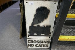 Level crossing sign