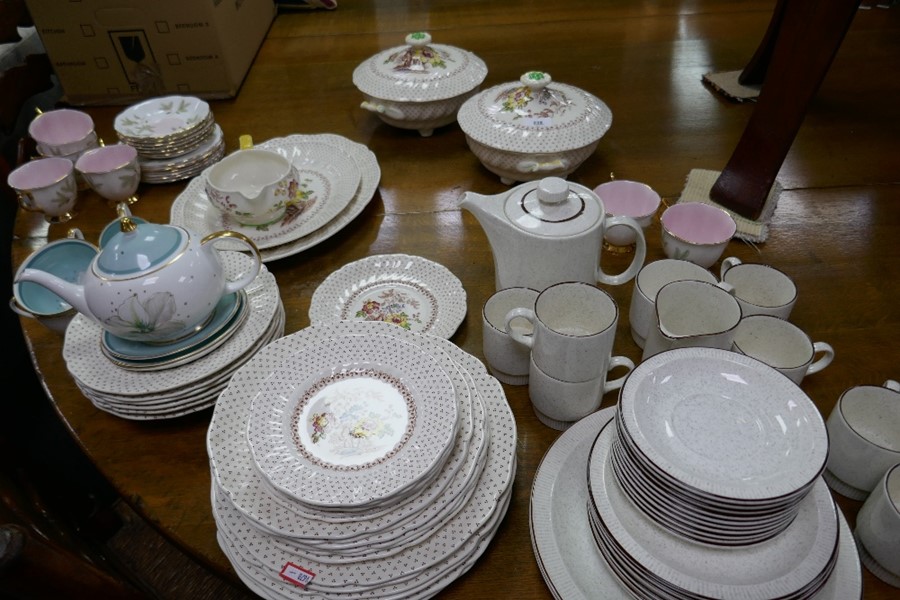 A small quantity of Royal Doulton Grantham dinner ware and other various dinner and tea ware