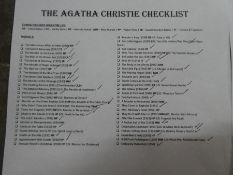 A large box of Agatha Christie novels mostly paperback published by Fontana, full list available