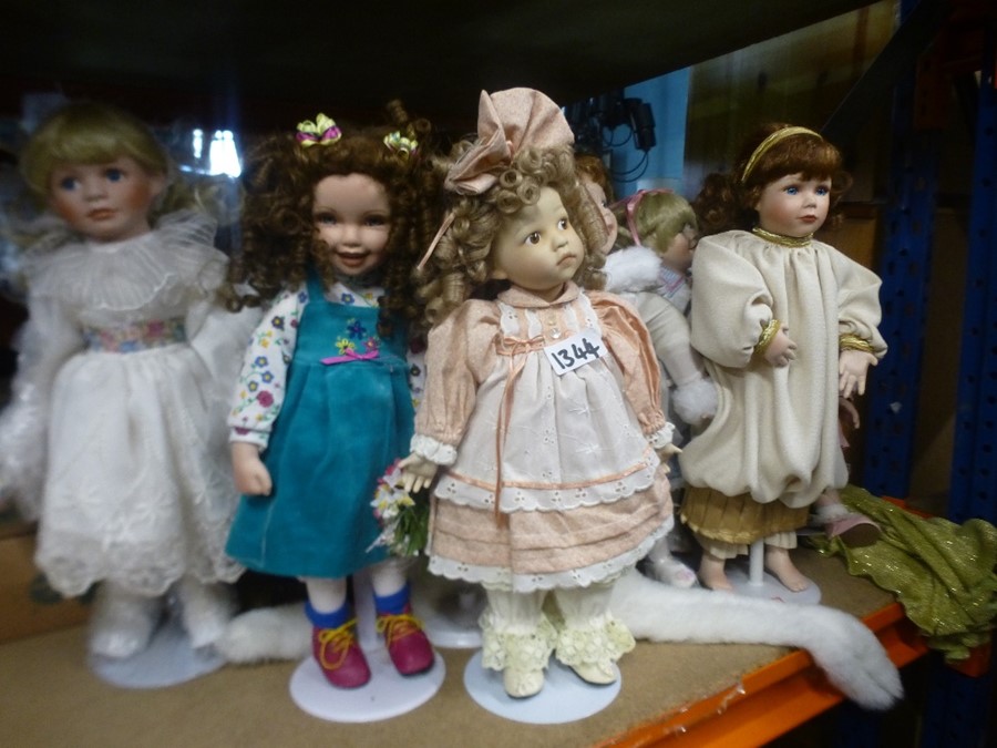 A quantity of collector's dolls to include native American Indian and others - Image 4 of 4