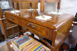 Reproduction mahogany sofa table, Canterbury and oblong coffee table