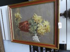 Three still life oil paintings in an Impressionist style