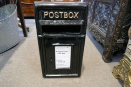 Black postbox (270mm deep)