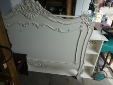 French style headboard with carved decoration