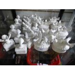 10 x porcelain trinket boxes