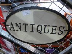 Large antique sign